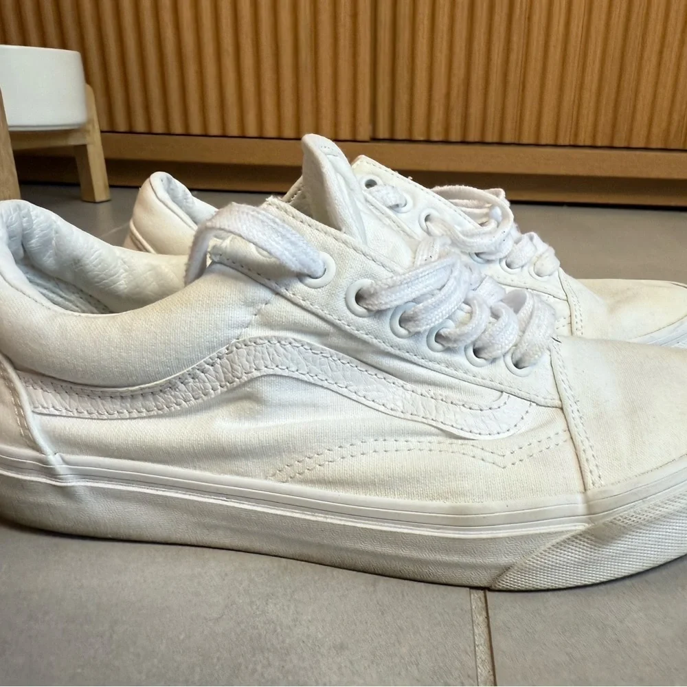Vans All-White Low-Top Sneakers